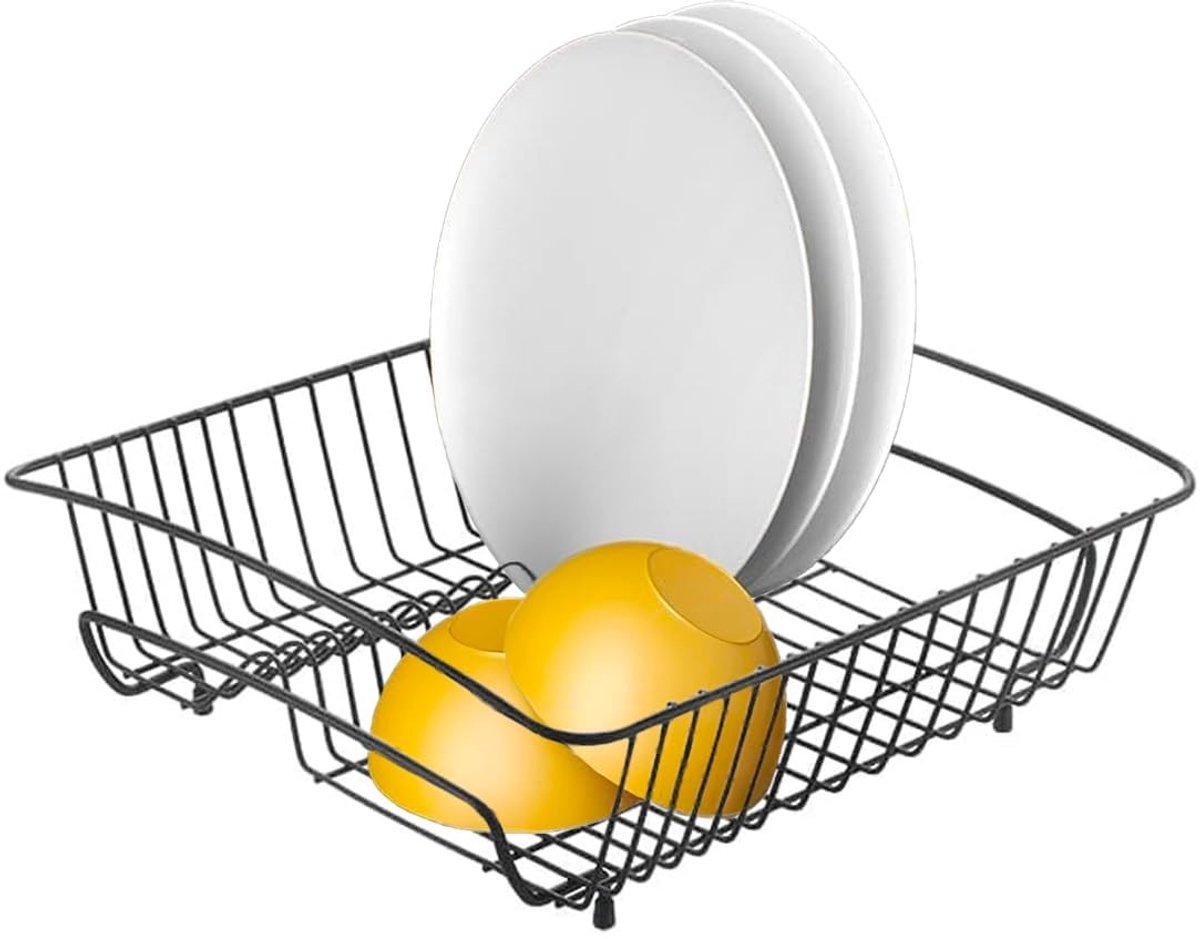 Omgoods - Square Drainer voor Keuken - Metalen Afwasrek voor Borden en Glazen