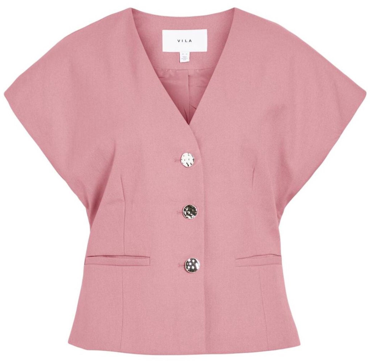 Vila Gilet Vikeep V-neck S/s Blazer/1 14107673 Nostalgia Rose Dames Maat - 40
