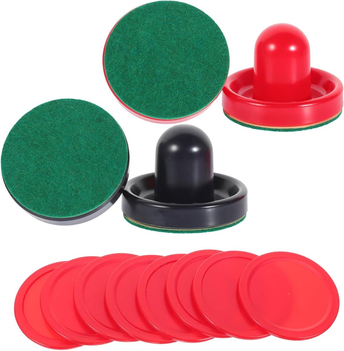 Airhockey Set - Pucks en Pushers - Spel Verbeteren - Ergonomisch Ontwerp - 7.5 cm - Diverse kleuren