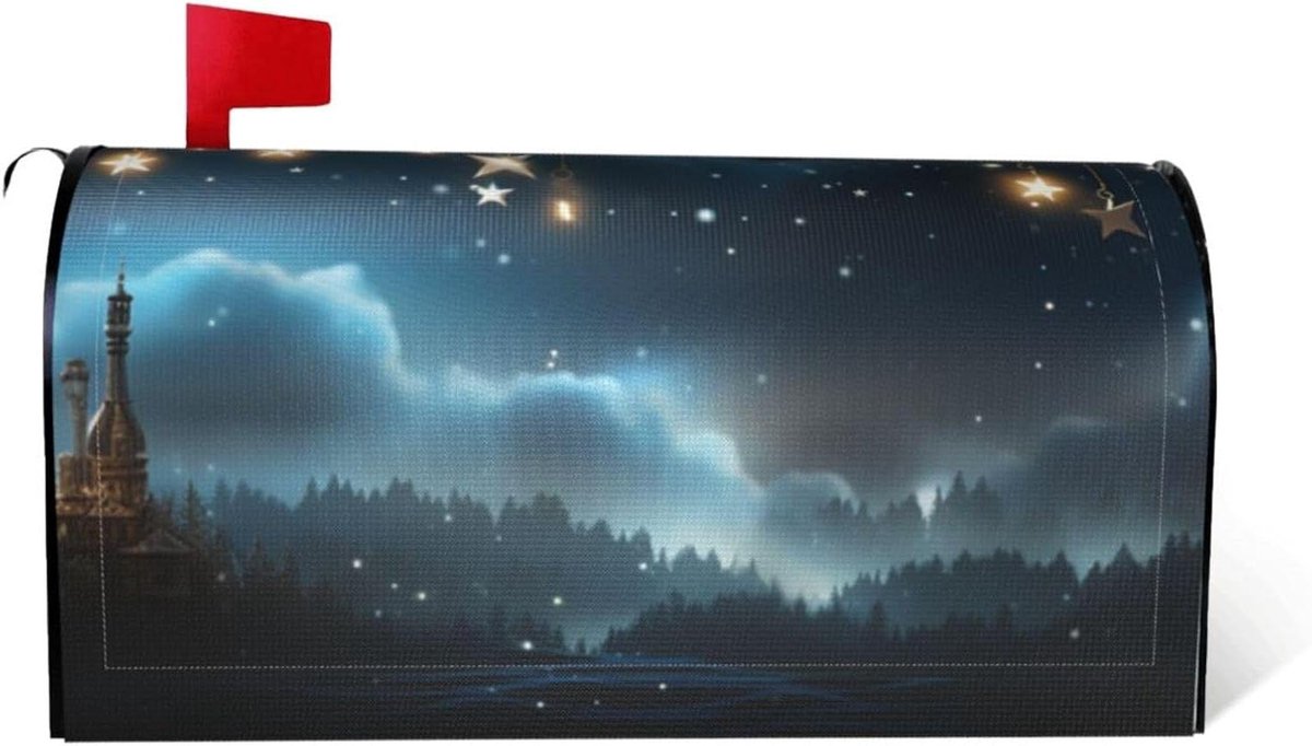 Brievenbushoes Decoratief - Brievenbusdecoratie Postcover - Huis Verfraaien - Magnetische Bevestiging - 21 x 18 inch - Zwart