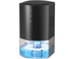 AROEVE Luchtontvochtiger 990 ml, stille kleine luchtontvochtiger voor de slaapkamer met 7-kleurenlicht, automatische - ShopVlot