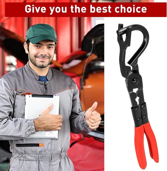 SnelShoppen - Exhaust Rubber Pliers - Auto Uitlaat Pliers, Schokdemper Verwijderingsstang, Geluidsdemper Haak Chopper, Carbon Staal, Ergonomische Hand van Snelshoppen — afbeelding 4