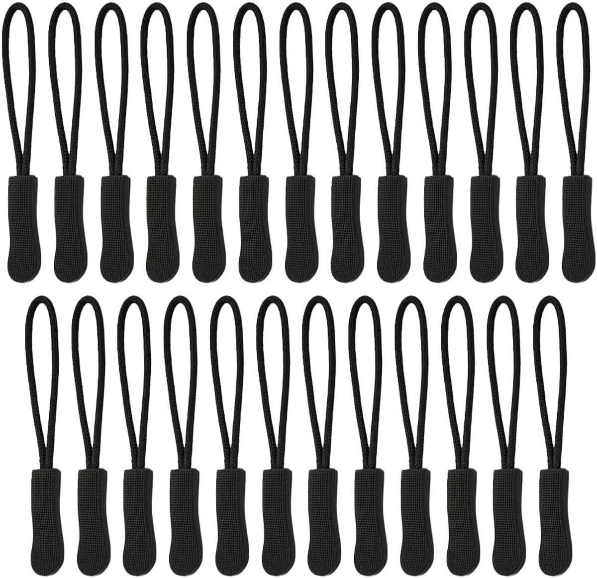 Ritssluiting Hanger, Rits Trekt, 25 Stuks Ritsverlengingslabels, Afneembare Ritsverlenger, Antislip Ritslabel, Geschikt voor Kleding, Rugzakken, Koffers, Handtassen, Jassen