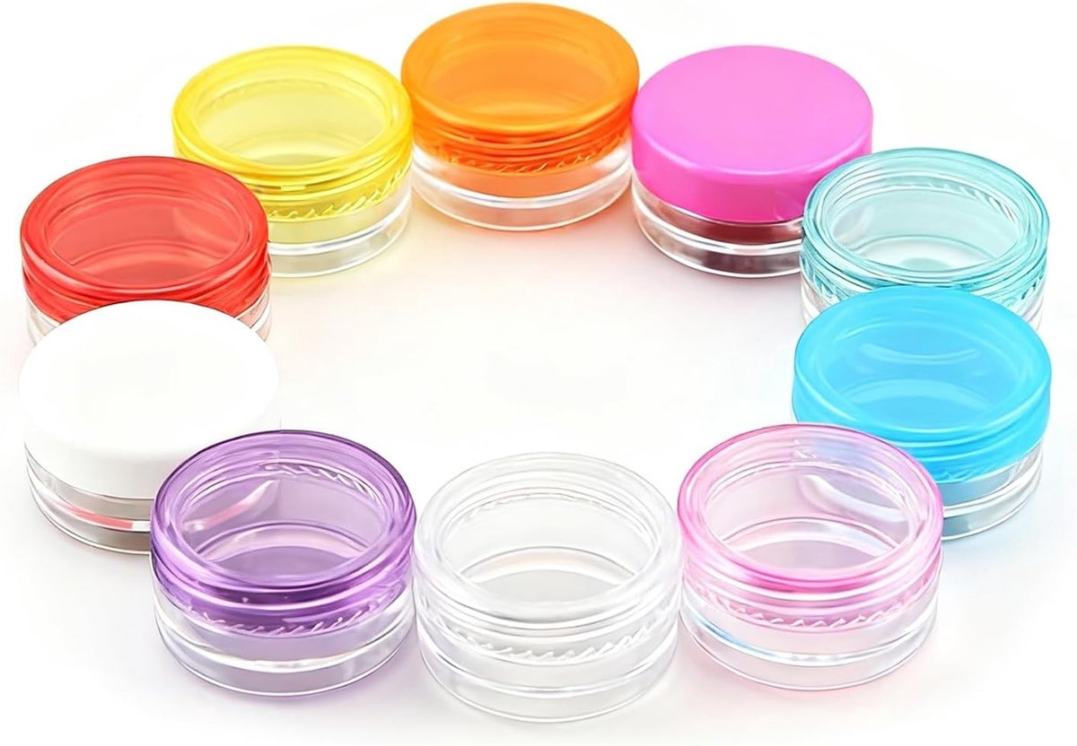 Set van 10 Kleine Pillendozen voor Reizen en Dagelijks Gebruik - BPA-vrije Medicijnhouders voor Handtas en Gemak