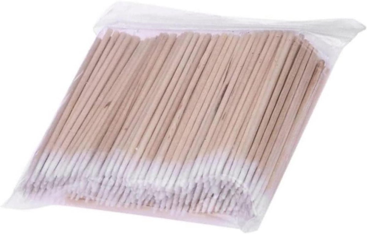 Wattenstaafjes Puntig - Cosmetische Applicators - Make-up Aanbrengen - Compacte Tips Minder Pluis - 300 Stuks - Wit