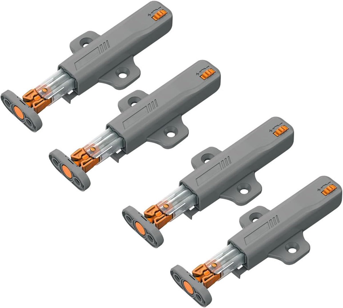 Pack of 4 Push Door Openers Rebounder Cabinet Door Opener 40 N 1.6 mm Deduction Way Door Opener for Cupboard with - ShopVlot