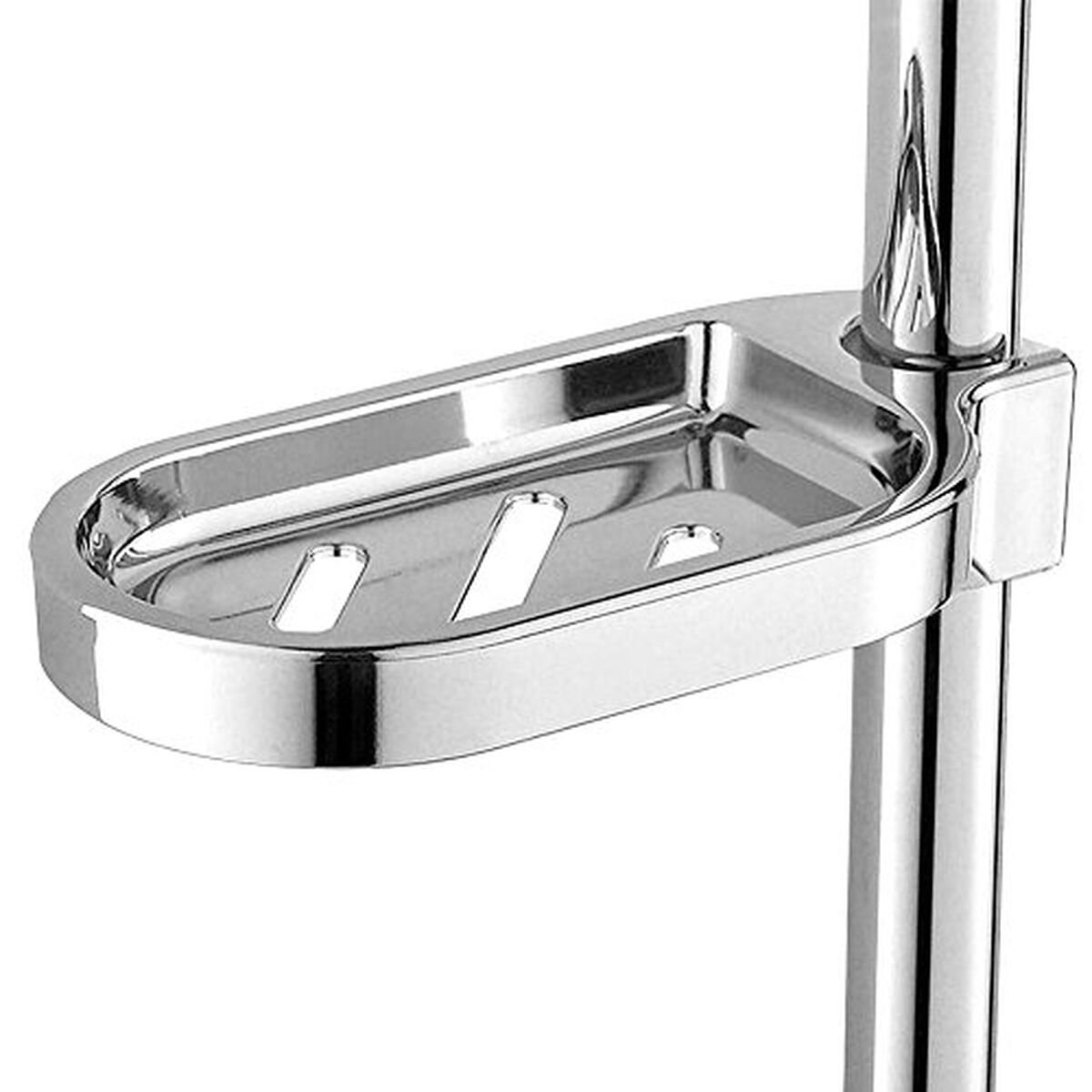 QTTVBTNA – Verstelbare Zeepschaal met Zeephouder – Uitschuifbaar Zeepbakje voor Douche, Badkamer en Keuken – Ruimtebesparend Accessoire voor Dagelijks Gebruik