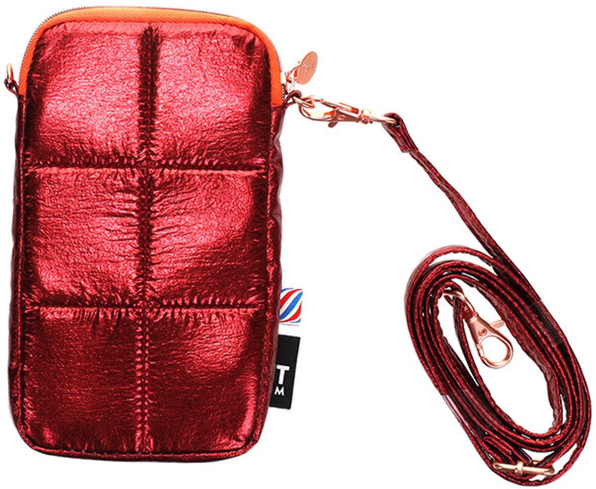 Tinne + Mia by Rilla go Rilla | Luce puffy phone pouch | sports | metallic red