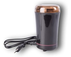 Koffiemolen elektrisch 17cm - zwart kunststof en metaal - krachtige 150W motor - ideaal voor koffie en specerijen - SnelShoppen