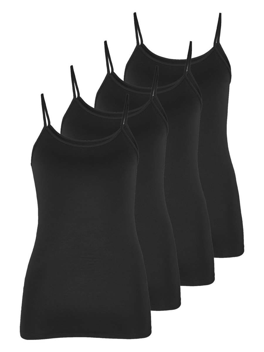 4-pack Hemdje met spaghettibandjes Motion