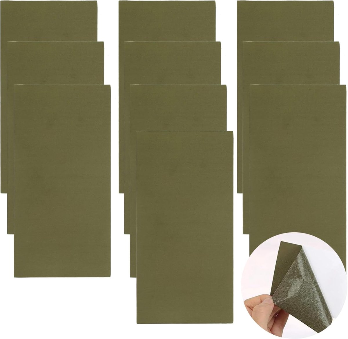 SnelShoppen - Repair Patch Plakband - Tent Reparatie Tape voor Luchtbedden, Tarp, Rugzakken, Regenjassen, Paraplu's - 10 Vellen van 19.8 x 10 cm - Wat