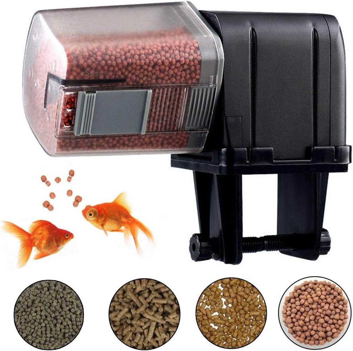 Automatic Fish Feeder, Simple Fish Feeder, 12/24 Hour Aquarium Fish Bowl Timer Feeder, Controllable Simple Turtle - ShopVlot