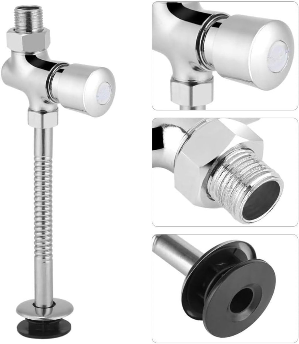 Urinal Drain Tap, Zinc Alloy Urinal Flush Faucet, Urinal, Valve, Knob, Manual Type,Toilet Drain Tap, Bathroom - ShopVlot