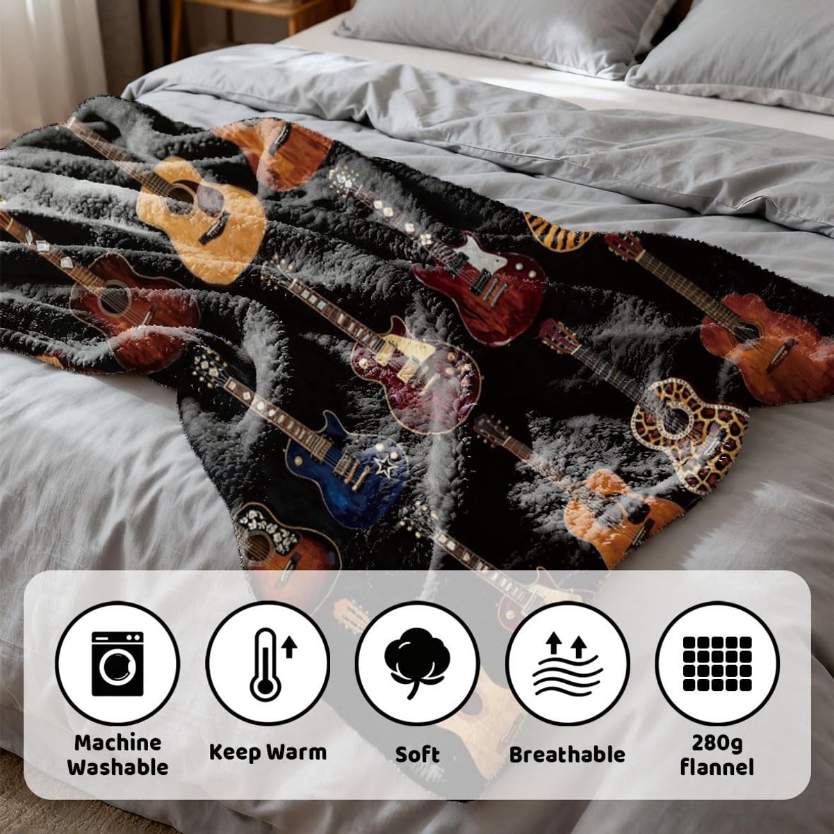 Omgoods - Zachte Fleece Deken voor Thuis en Reizen