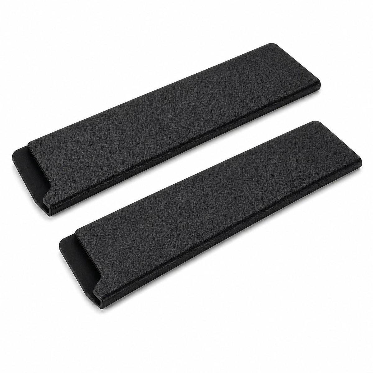 Omgoods - 2 Stuks Mesrandbeschermers voor 20,5 cm Keukenmes - Zwart
