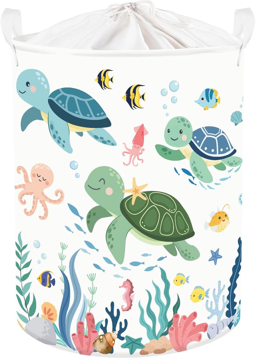 Omgoods - Opvouwbare Wasmand met Schattig Zeedier Ontwerp