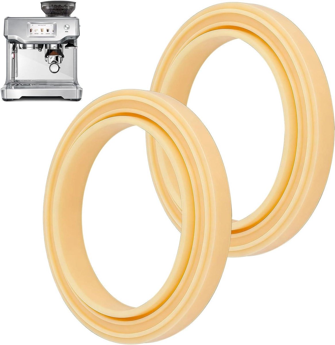 Vervangende Afdichtingen - Siliconen Ring - Espresso Maken - Hoge Temperatuur Bestendig - 65 cm - Lichtgeel