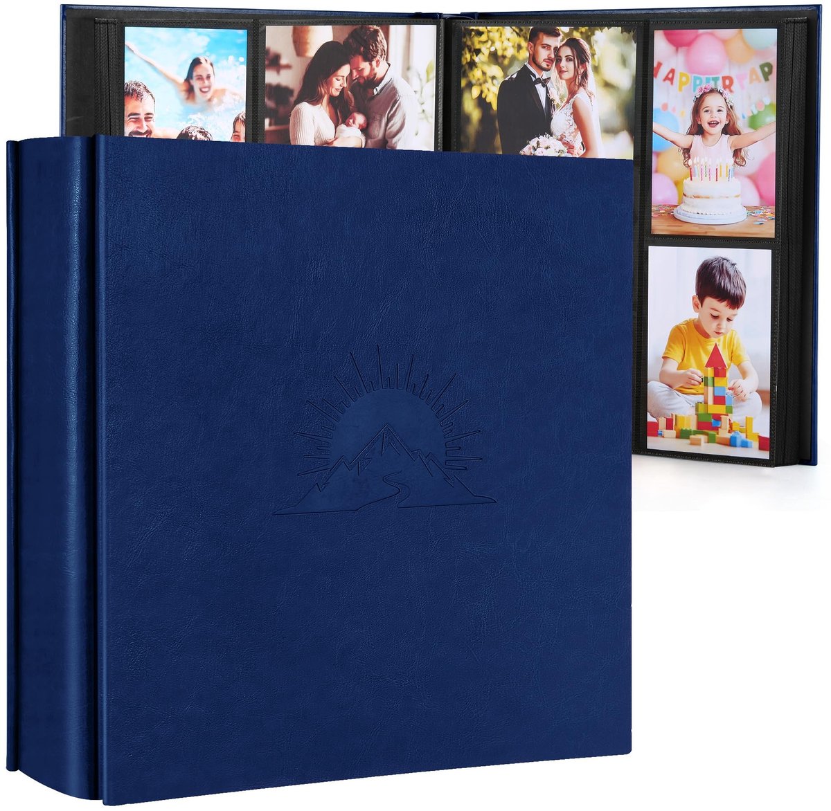 Omgoods - Fotoalbum voor 1000 Foto's met Kunstleren Omslag