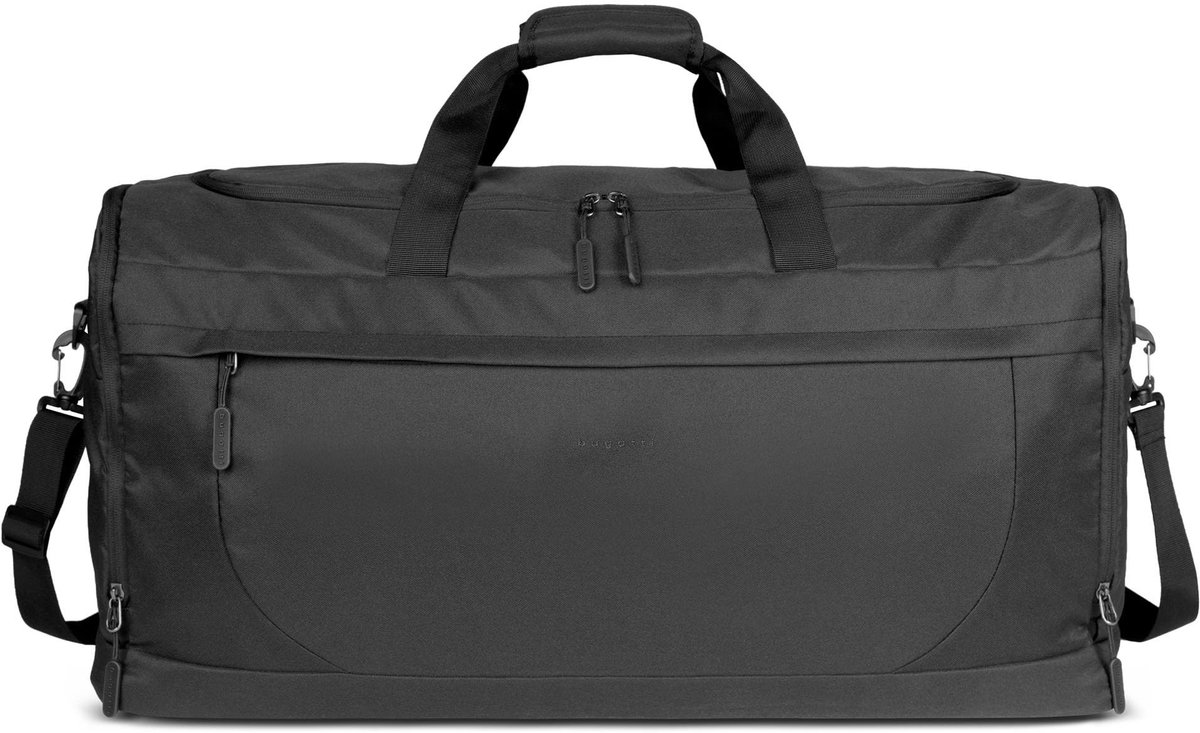 Omgoods - Grote Unisex Weekendtas met Trolleybevestiging - Zwart
