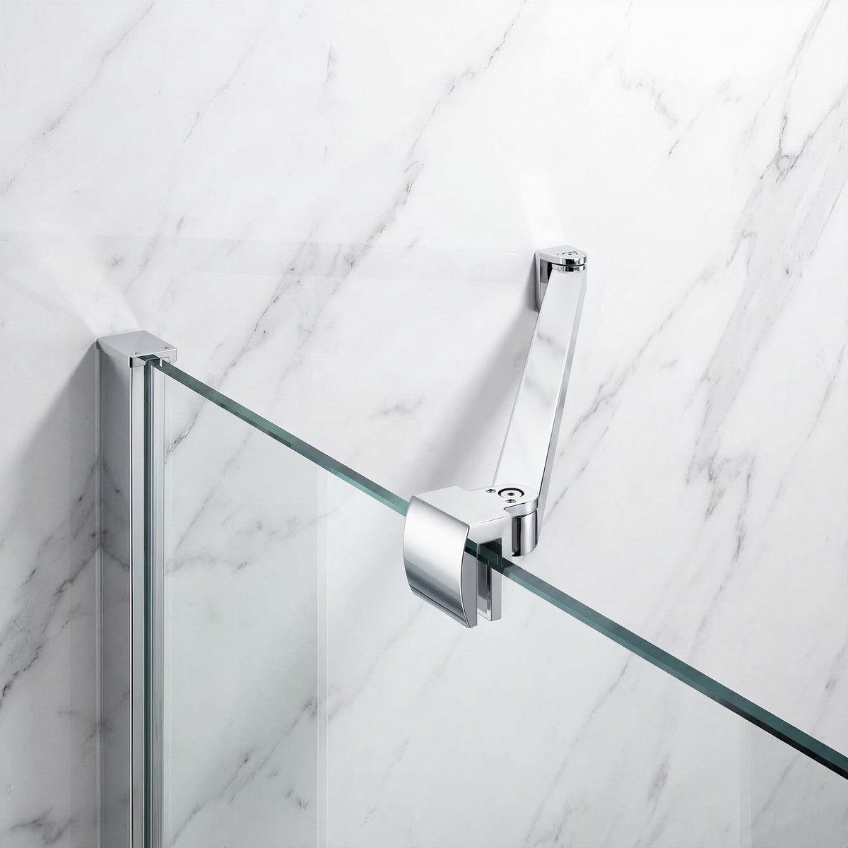 Omgoods - Douche Stabilisator van Roestvrij Staal voor Glazen Douchewand