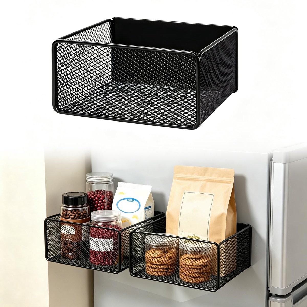 Omgoods - Magneetrek Keukenorganizer - Magnetische Plank voor Koelkast en Magnetron
