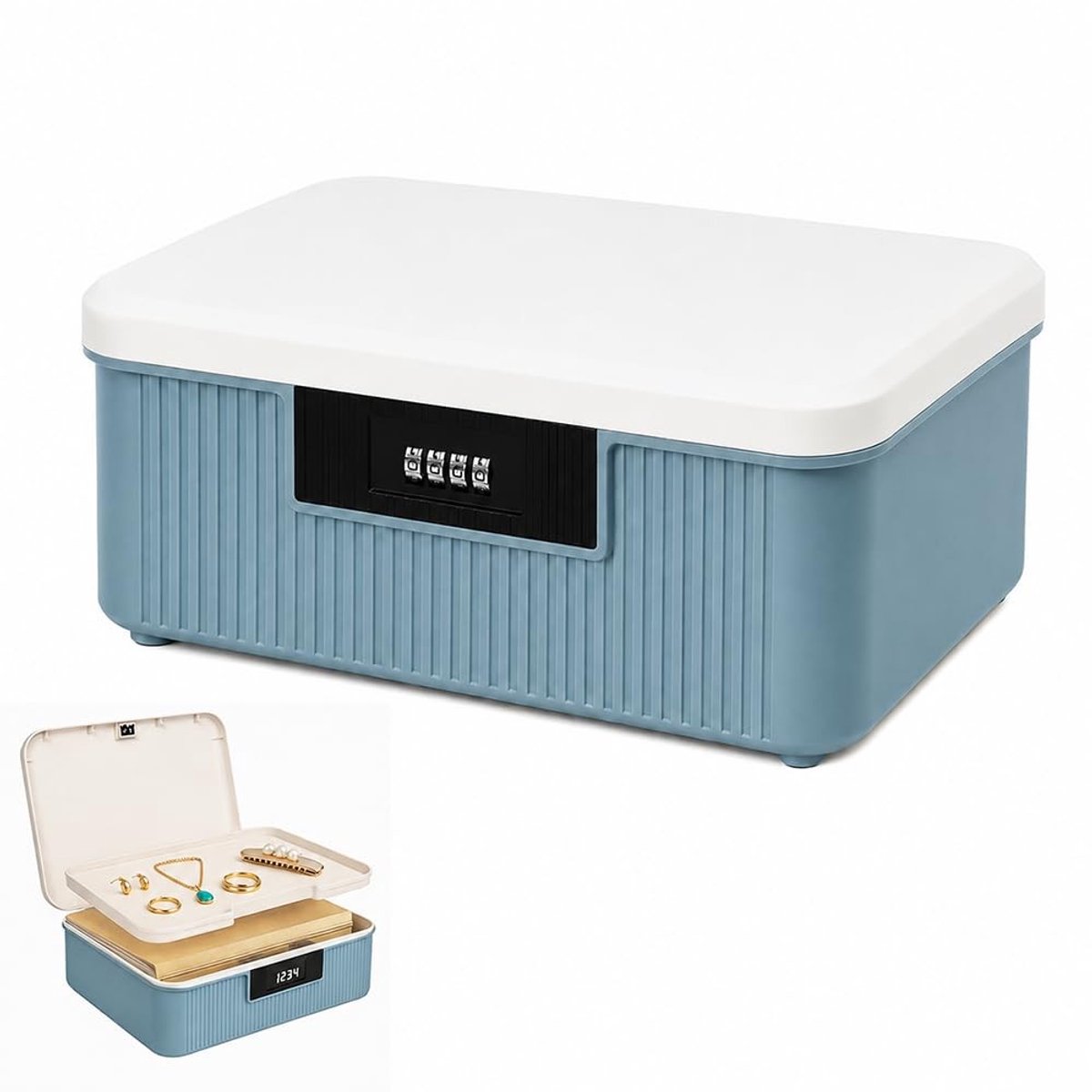 Omgoods - Veiligheidsbox met Hangslot voor Medicijnen en Waardevolle Spullen