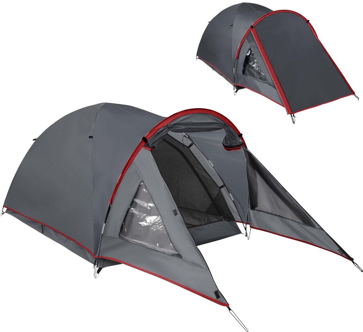 Omgoods - 2-Persoons Tent met Ruime Voorkant en Waterdichte Bescherming