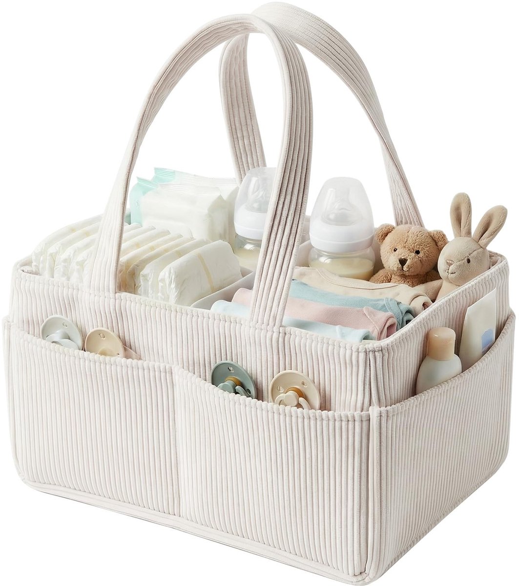 Omgoods - Luiertas Organizer - Grote Opbergmand voor Verzorgingsstation voor Baby's en Must-Have voor Nieuwe Ouders