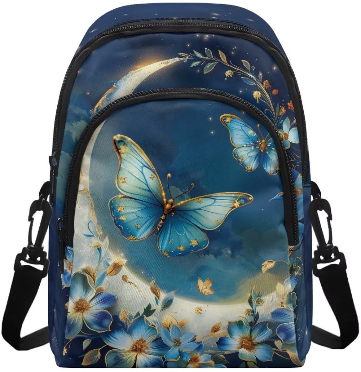 Omgoods - Dames Crossbody Wallet met Meerdere Compartmenten