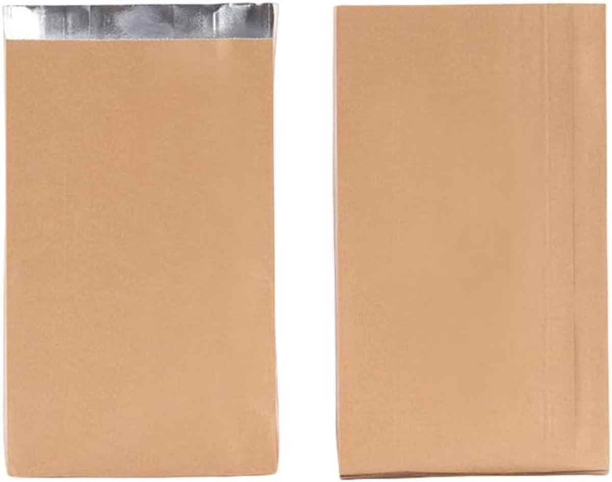 SnelShoppen - Foil Burger Wraps Aluminium Folie Gevoerde Tassen - Perfect voor Sandwiches, BBQ, Hotdog - Kraft Papier Vellen voor Picknick, Festival -