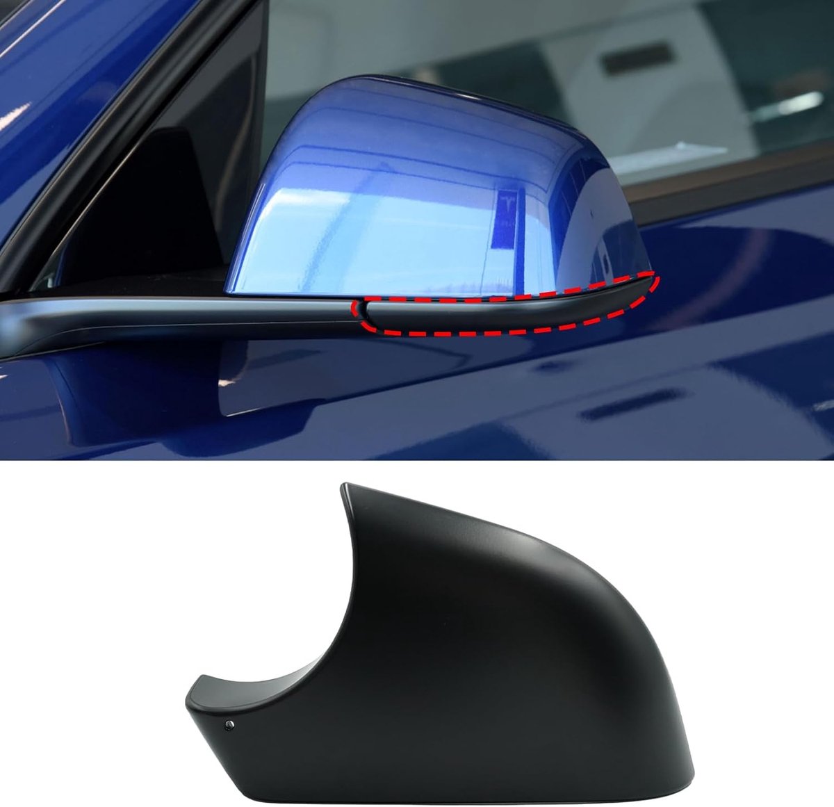 TTCR-II Compatible with Tesla Model Y mirror bottom cover 2018-2024 (left) - ShopVlot