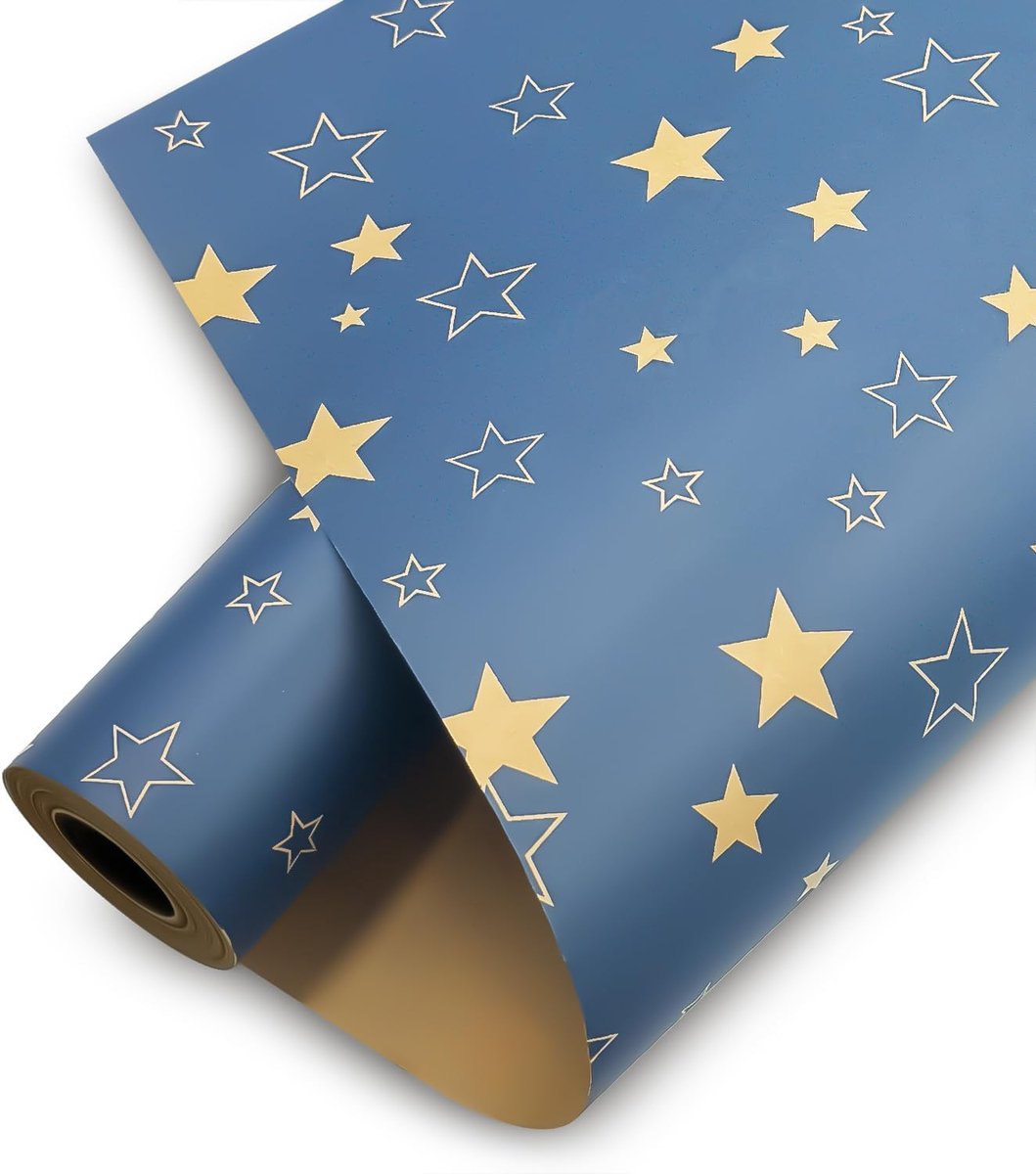 SnelShoppen - Inpakpapier 95 cm x 12 m, Recyclebaar Cadeaupapier voor Kinderen, Feestelijk Verpakking voor Verjaardag, Babyshower, Feestelijke Gelegen