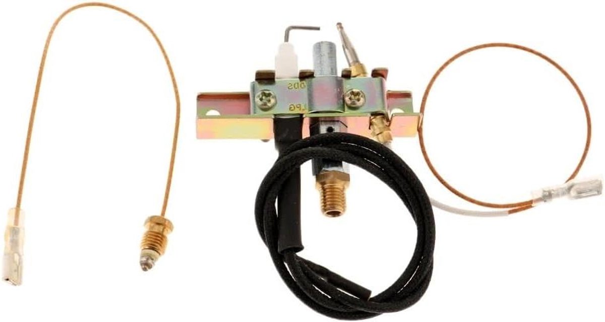 Gashaard Regelklep - Verwarmingsklep Thermokoppel - Binnen Verwarming - Koperen Materiaal - 25 cm Thermokoppel - Zilver