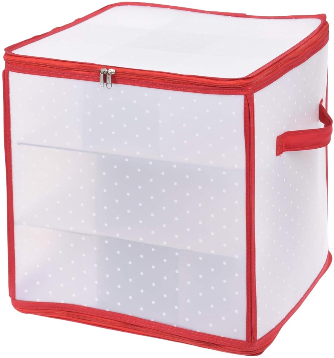 Omgoods- Opbergdoos - Organizer voor kerstballen - Waterdicht - Flexibel plastic - 31 x 31 x 31 cm - Voor 27 onderdelen - Opbergbox