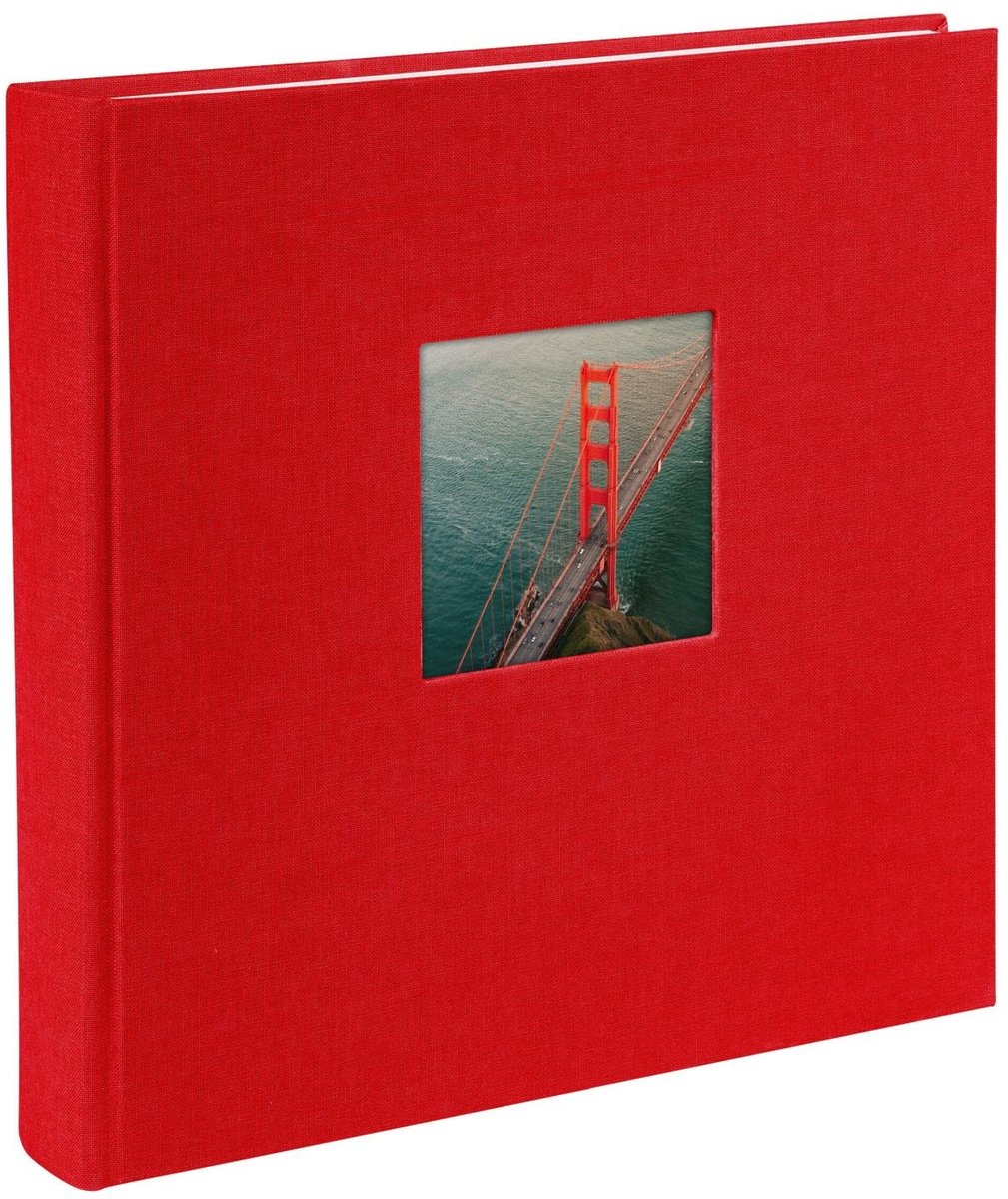 Omgoods - Fotoalbum met Venster 25 x 25 cm voor 180 Foto's