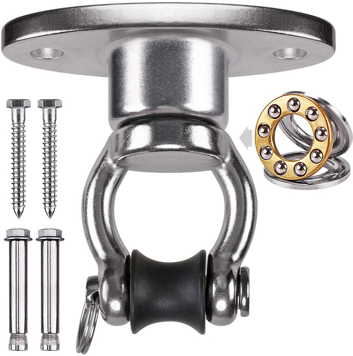 Omgoods - Hangmateriaal voor Hangmat - 360° Rotatie Bevestigingsset