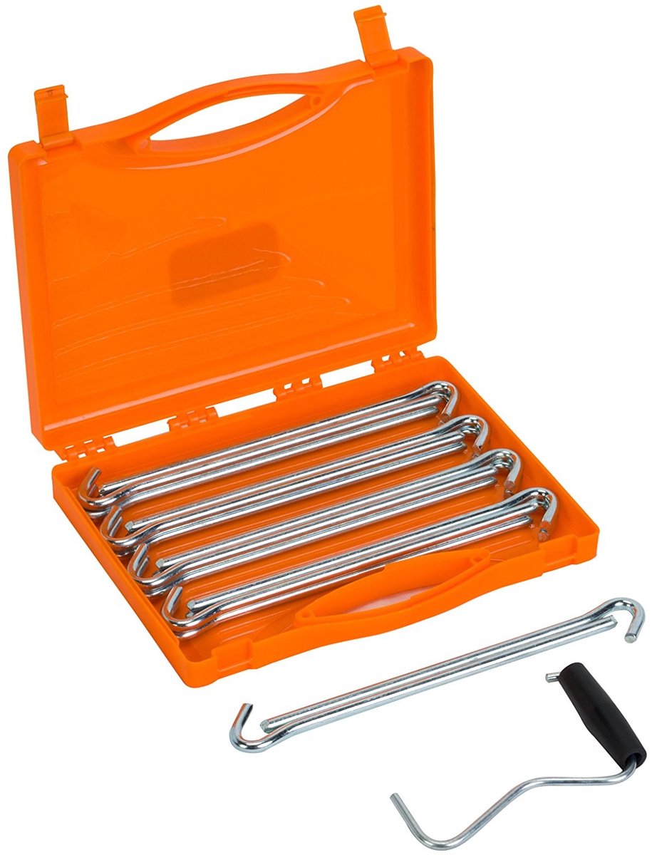 Omgoods - Set van 6 Stalen Haringen voor Tentbevestiging