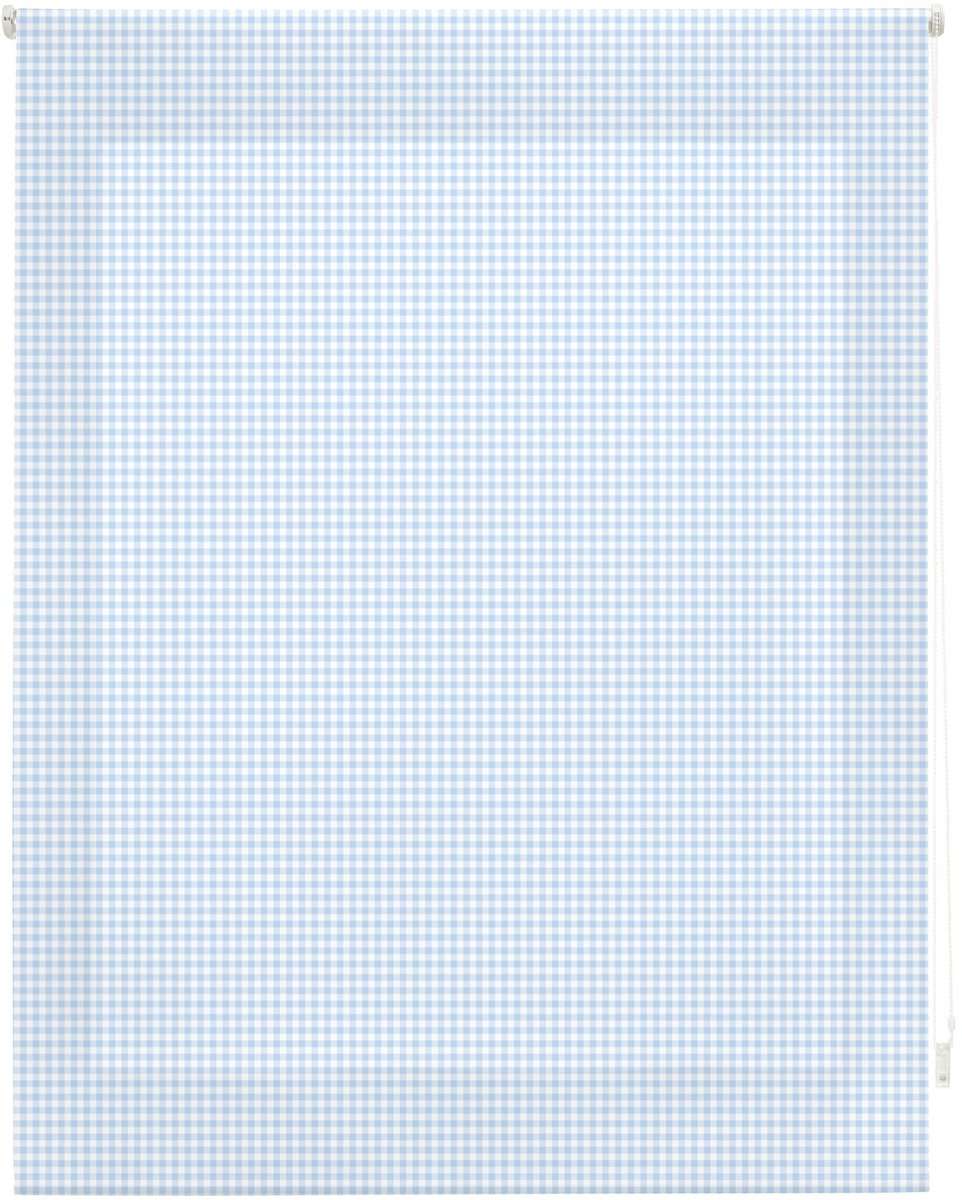 Omgoods - Vichy Roller Blind 140 x 180 cm in Blauw