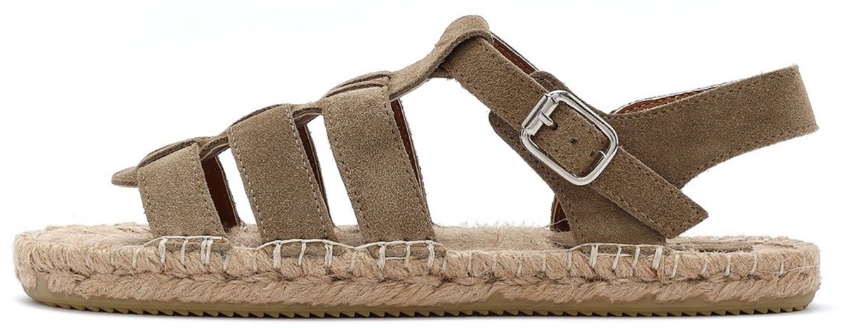 DERIMOD Sandals Suede Leather Sandals