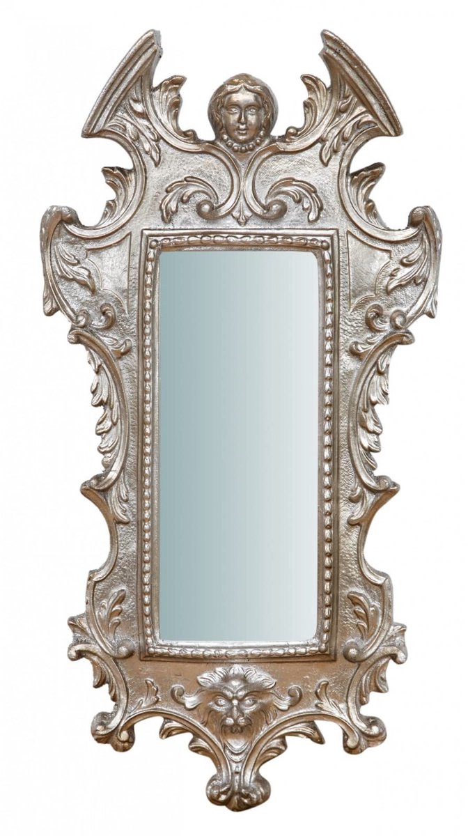 Omgoods - Shabby Chic Wandspiegel 65 x 25 cm Decoratief