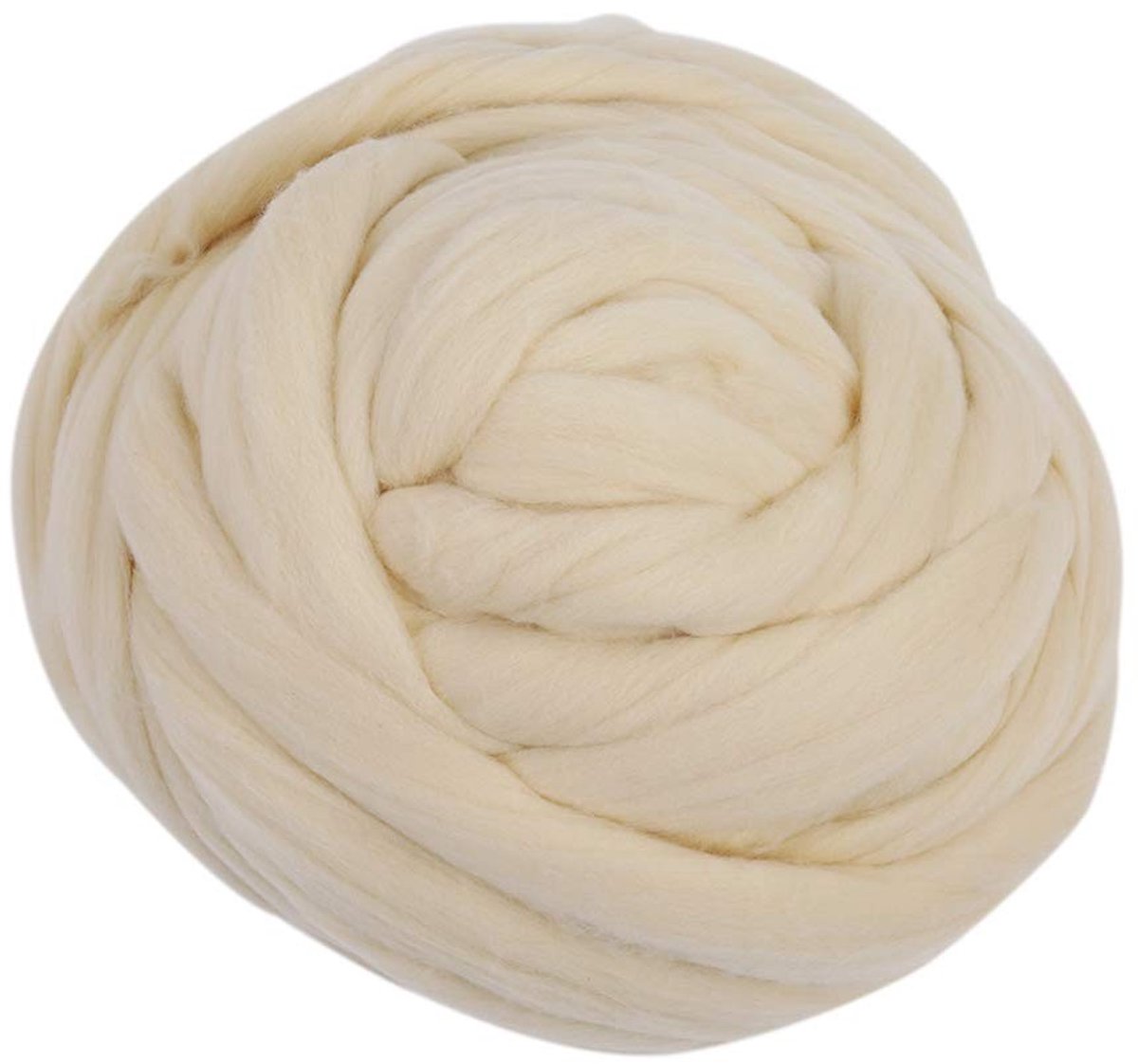 Omgoods - Natuurlijke Wol Roving Vezels voor Viltprojecten, 1kg