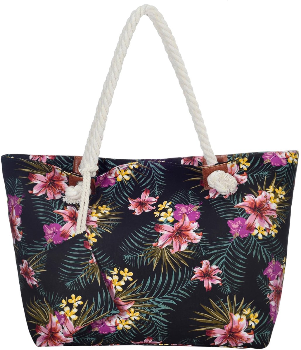 Omgoods - Grote Strandtas met Rits in Strandstijl