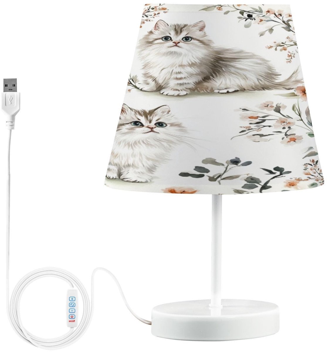 Omgoods - Schattige Bedlamp met USB Aansluiting en Kattenmotief