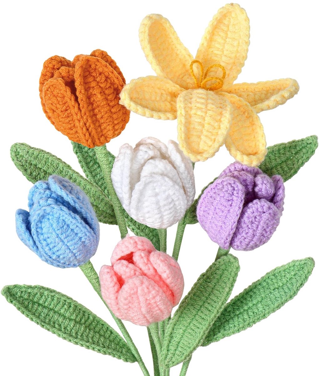 Omgoods - Kunstbloemen Tulpen Boeket 6 Stuks