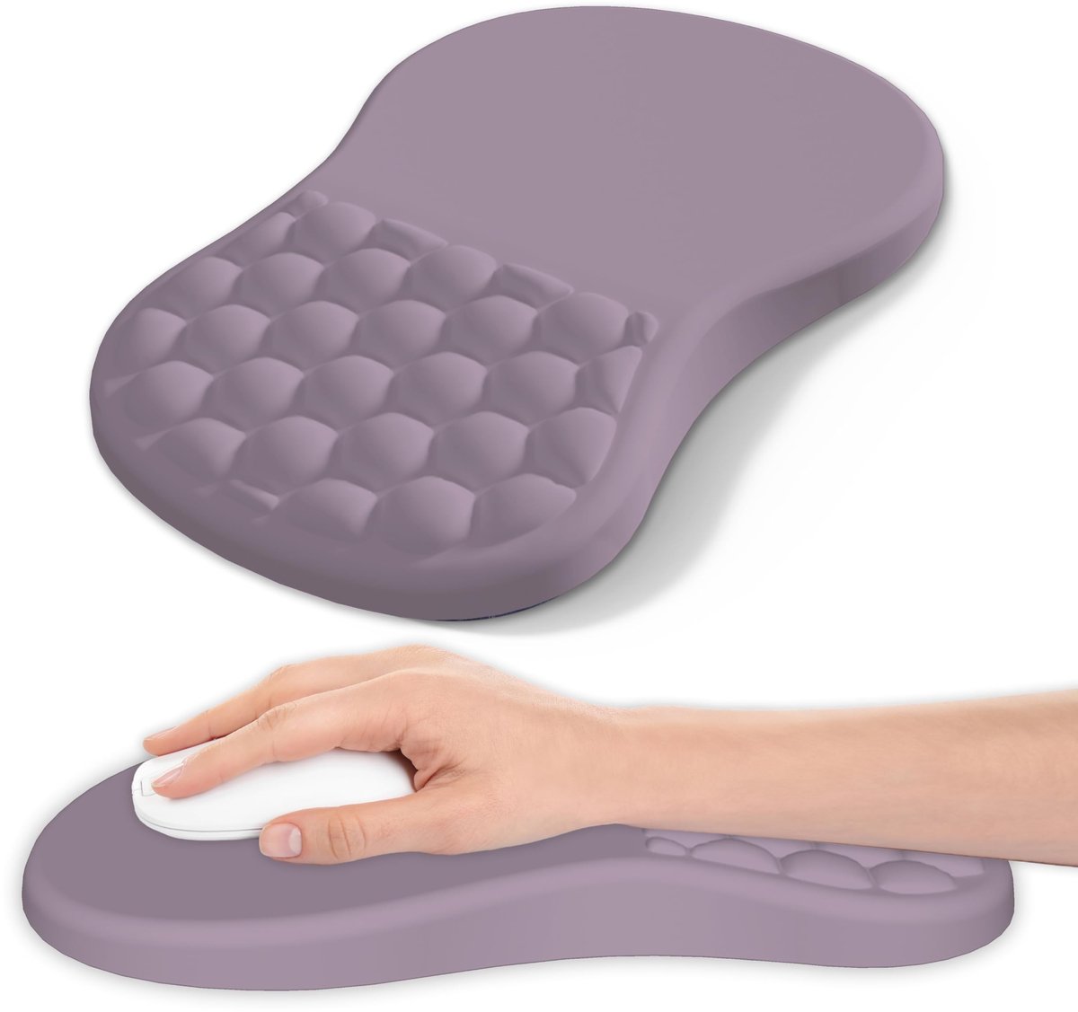 Omgoods - Ergonomische Muismat met Polssteun - Paars