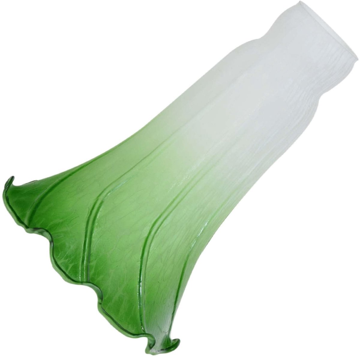 Omgoods - Handgeblazen Glazen Lampenkap met Lelies en Tulpen