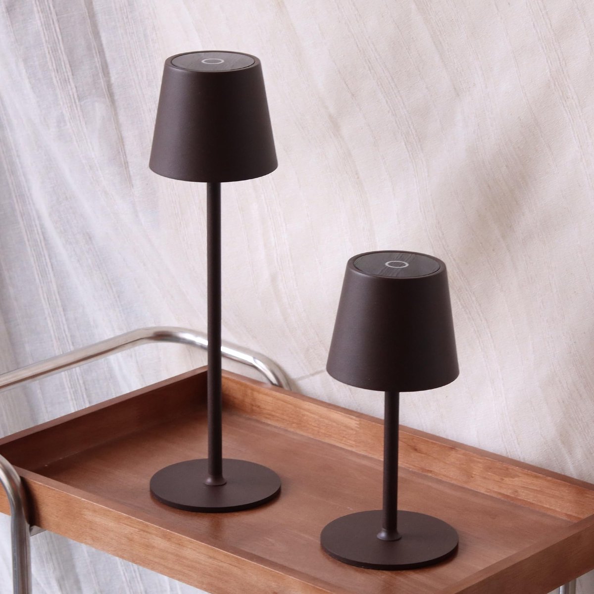 Omgoods - Draadloze Dimbare Tafel Lamp met Batterij - Verstelbare Hoogte voor Binnen en Buiten