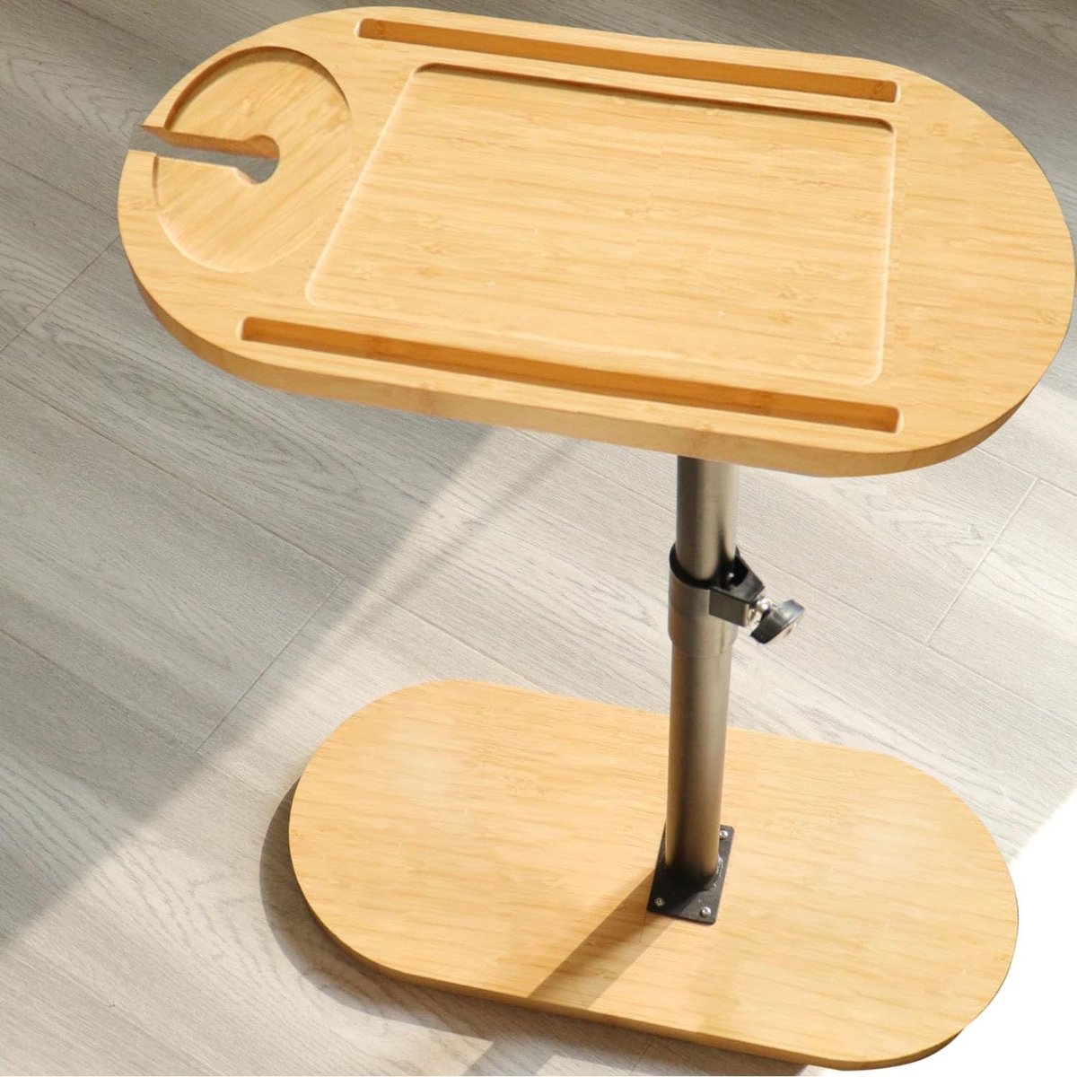 Omgoods - Hoogte Verstelbare Bamboo C Shape Tafel