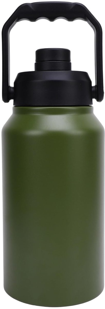 Omgoods - 3L Geïsoleerde Waterfles van Roestvrij Staal - Voor Koud en Warm Drankje