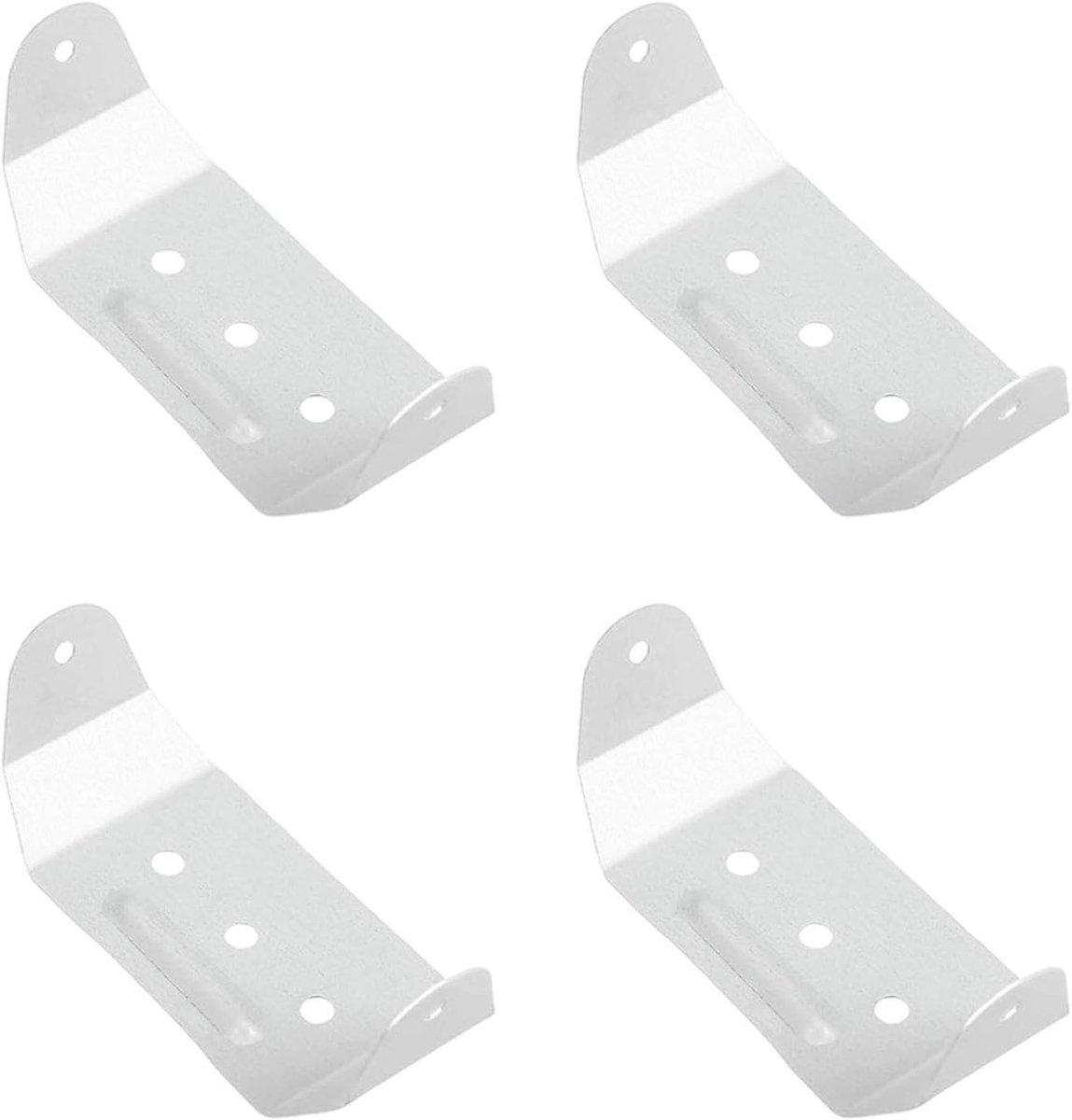 Klembeugels Dakgoot - Valpijphouder Beugel - Waterafvoer Beveiligen - Drukbestendig Aluminiumlegering - 4 stuks - Grijs